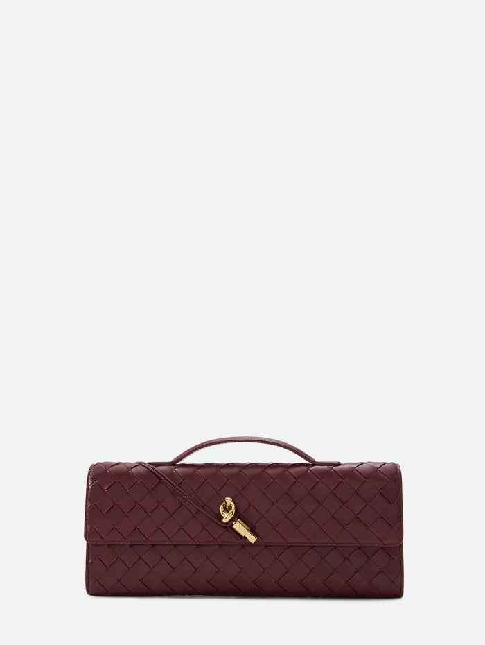 Andiamo Long Clutch,BOTTEGA VENETA,BAROLO,Image 1