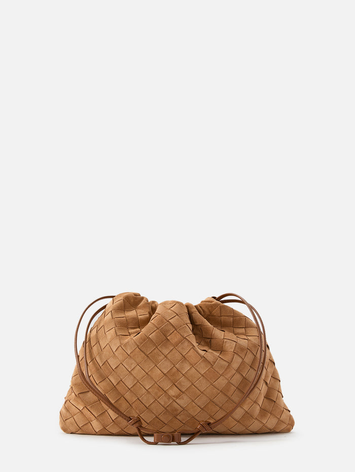 Intrecciato Dustbag,BOTTEGA VENETA,AMBER/GOLD,Image 1