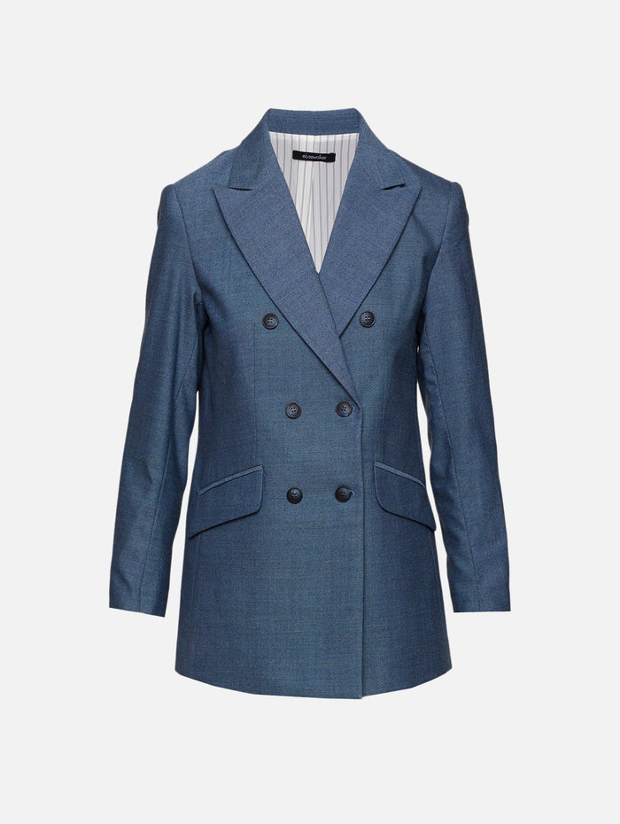 Bianca Blazer,ELYSEWALKER LABEL,DENIM BLUE,Image 1