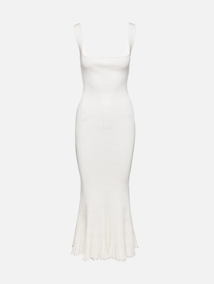 Beaded Atalanta Dress,GALVAN,PEARL,Image 1