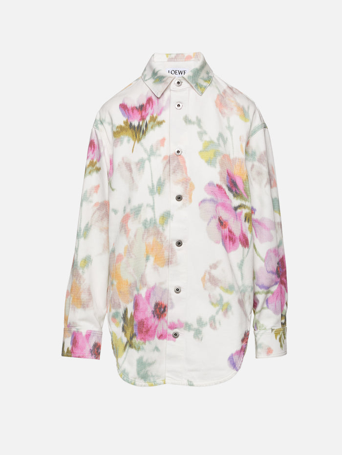 Overshirt,LOEWE,WHITE/PINK,Image 1