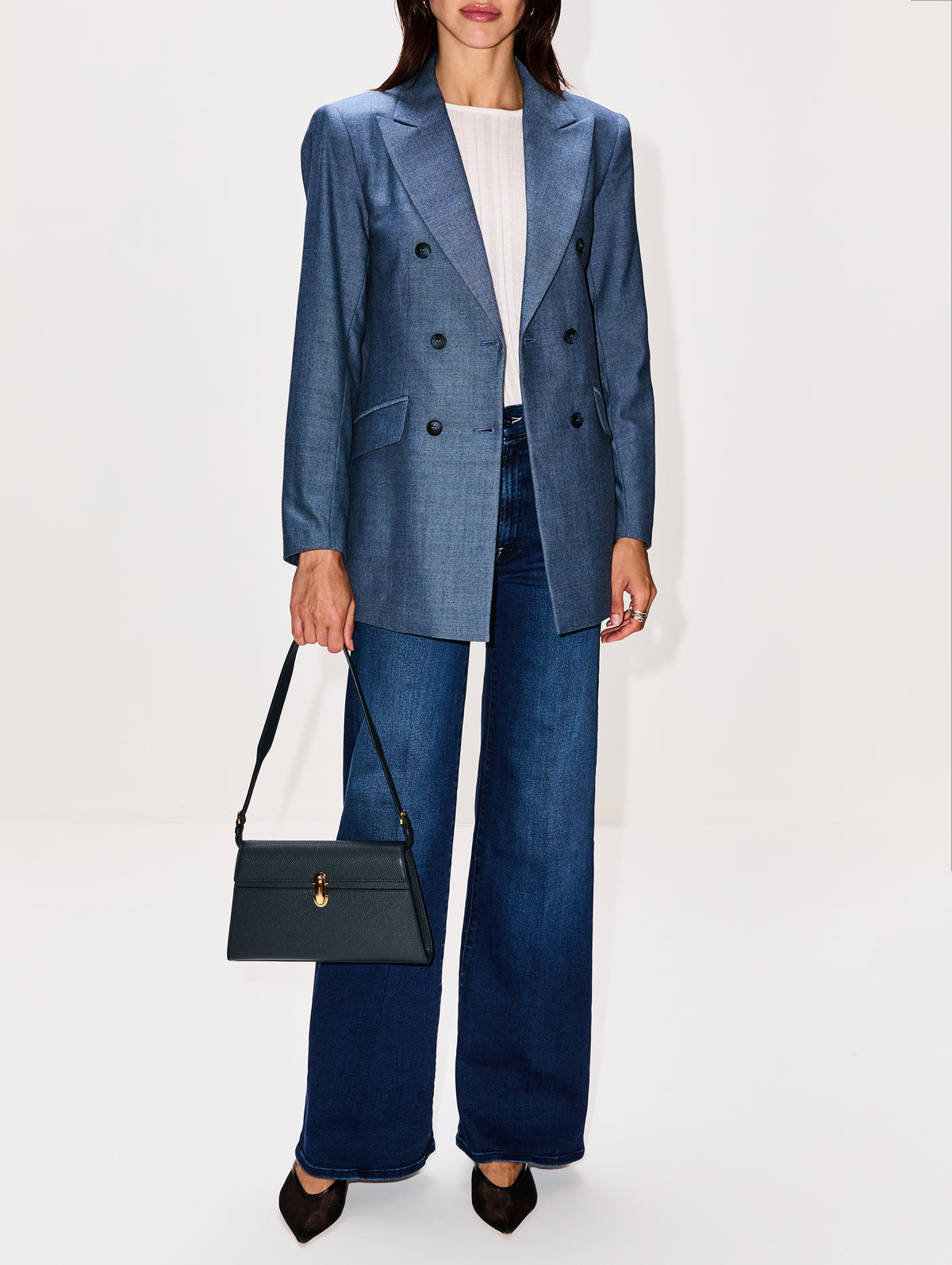 Bianca Blazer,ELYSEWALKER LABEL,DENIM BLUE,Image 2