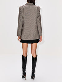 Bianca Blazer,ELYSEWALKER LABEL,BROWN HOUNDSTOOTH,Image 3