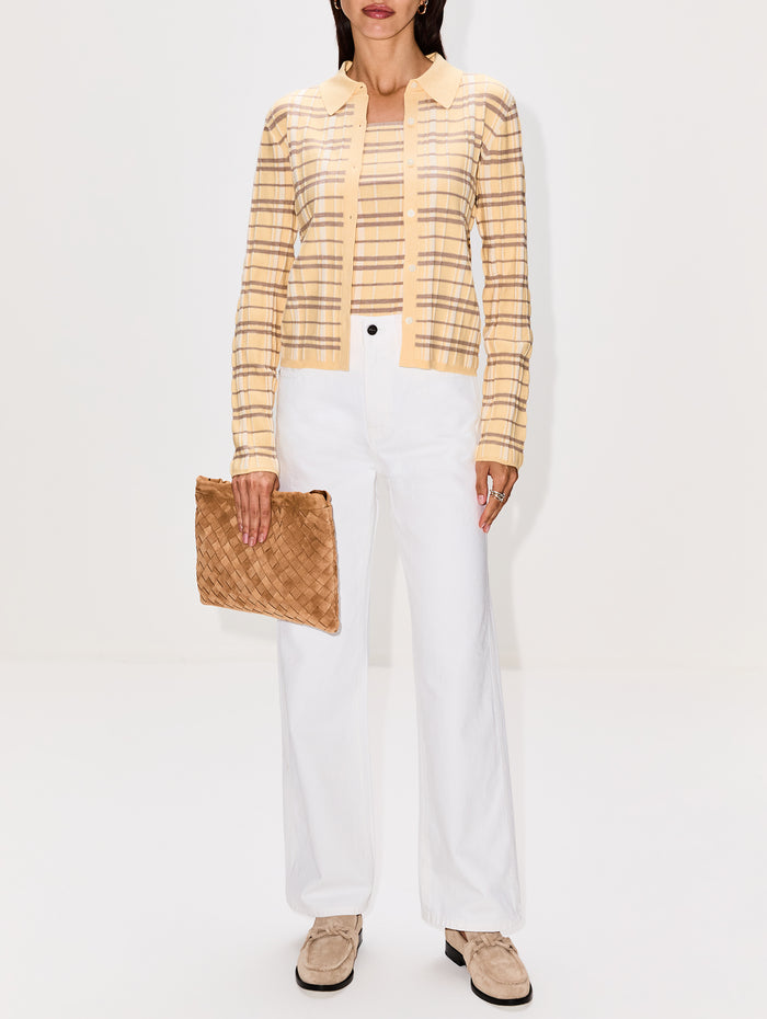 Plaid Elle Shirt,GUEST IN RESIDENCE,BUTTER COMBO,Image 1