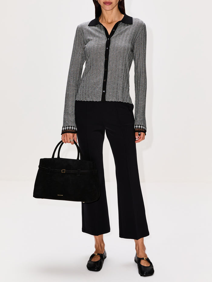 Teismo Jersey Trouser,MAX MARA,BLACK,Image 1
