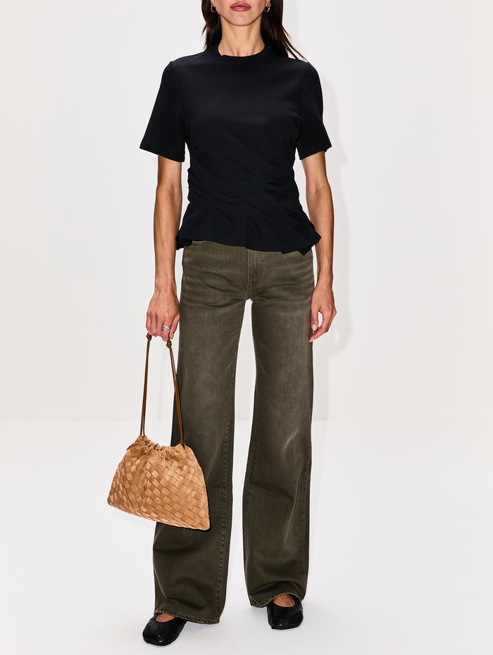 Twisted Top,LOEWE,BLACK,Image 1
