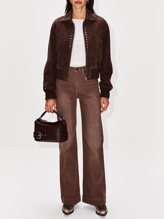 Bomber Jacket,LOEWE,BROWN,Image 1