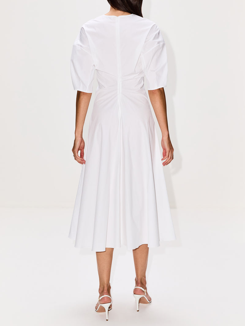 Torqued Short Sleeve Dress