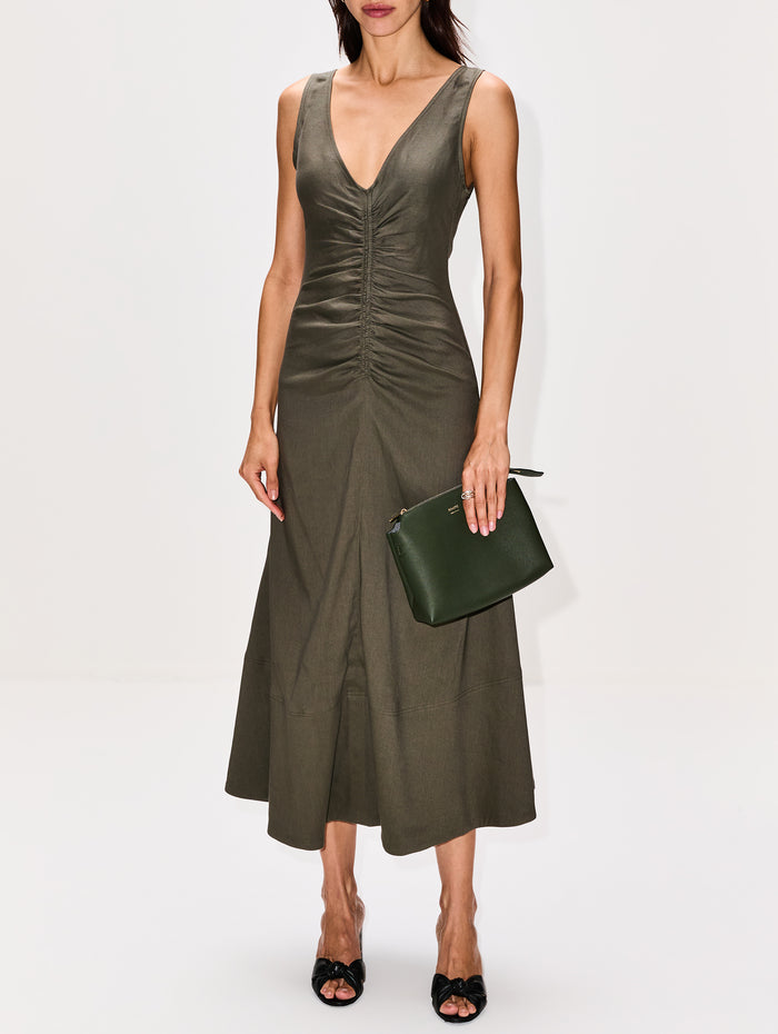 Lina Medium Crossobody Bag,KHAITE,BOTTLE GREEN,Image 1