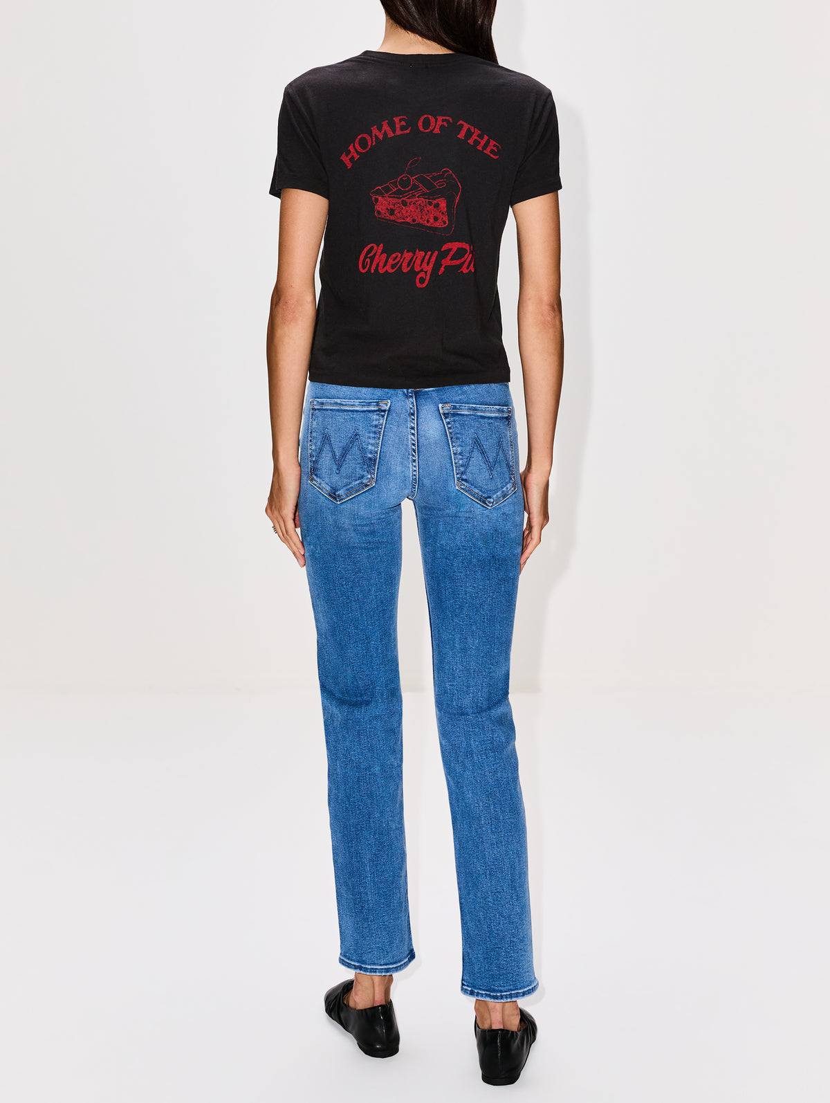 Classic Tee,RE/DONE,WASHED BLACK,Image 3