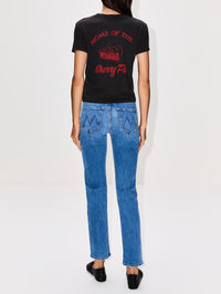 Classic Tee,RE/DONE,WASHED BLACK,Image 3