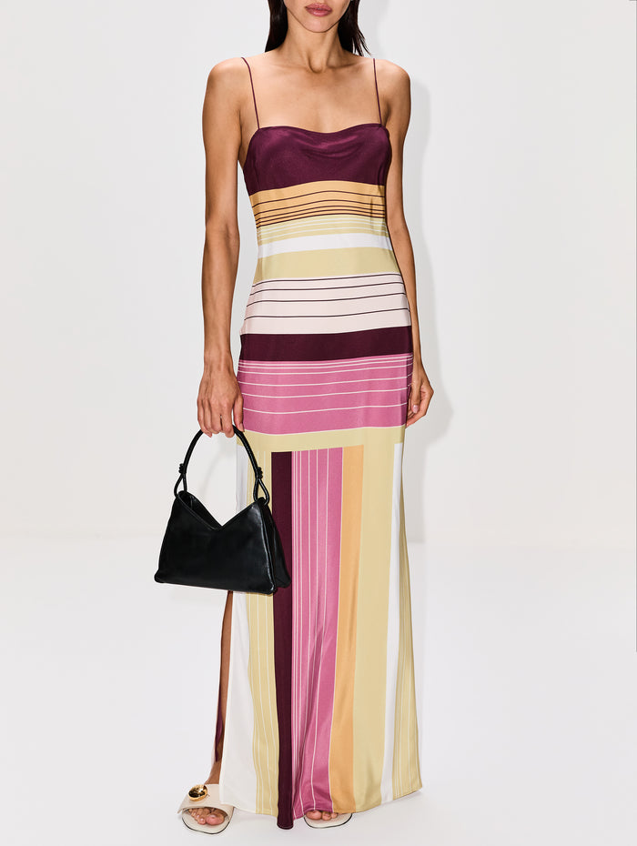 Fontana Slip Dress,SIR.,ESPRESSO,Image 1