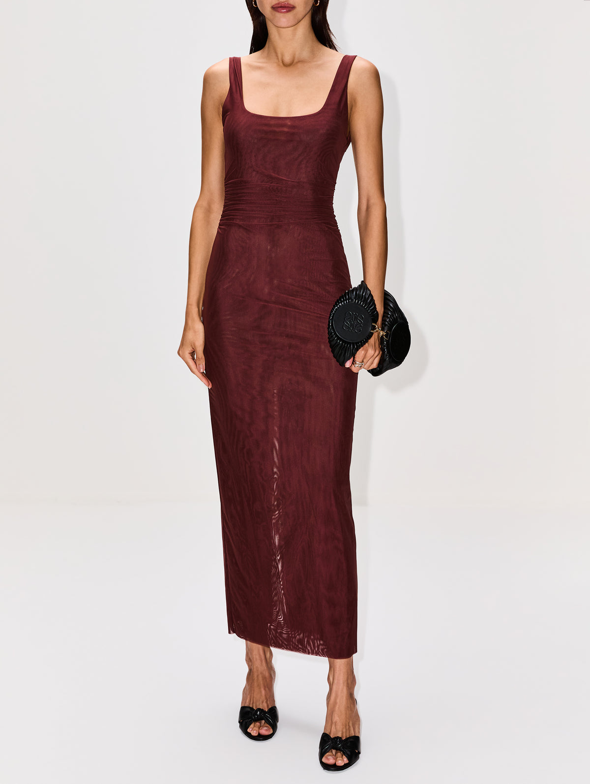 Jacques Twist Midi Dress,SIR.,ESPRESSO,Image 2