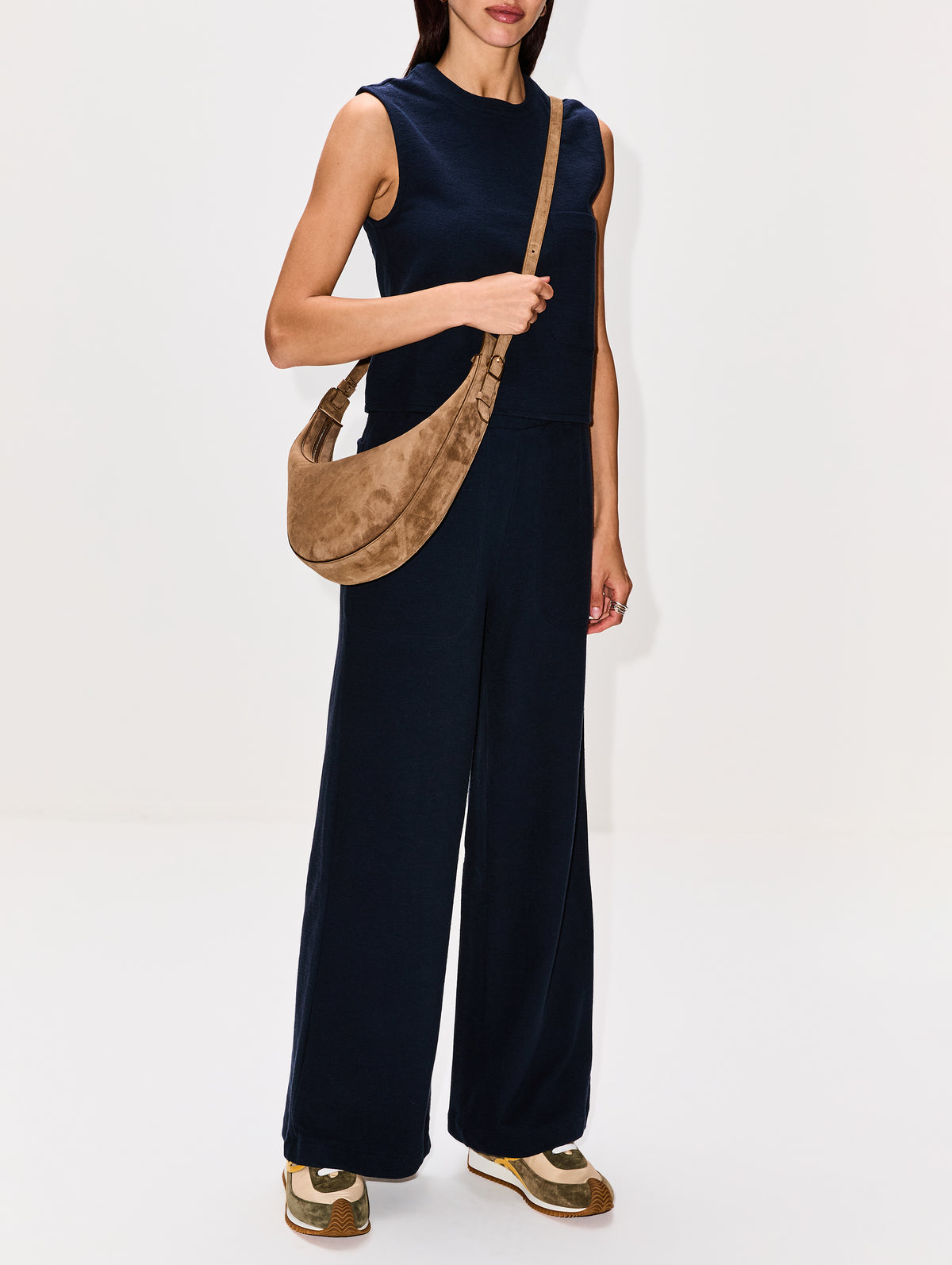 Augustina Small Crossbody Bag,KHAITE,MUD,Image 2