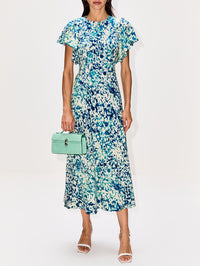 Blithe Flutter Sleeve Dress,ULLA JOHNSON,ATLANTIC,Image 2