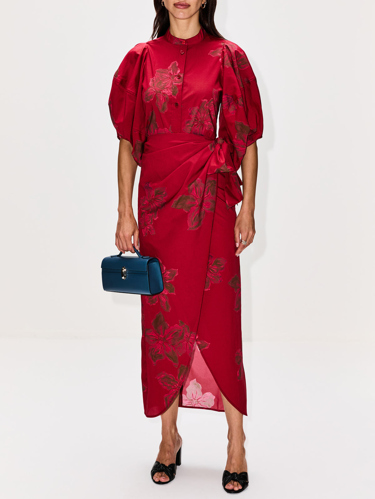 Ewa Skirt,VANESSA BRUNO,CERISE,Image 2