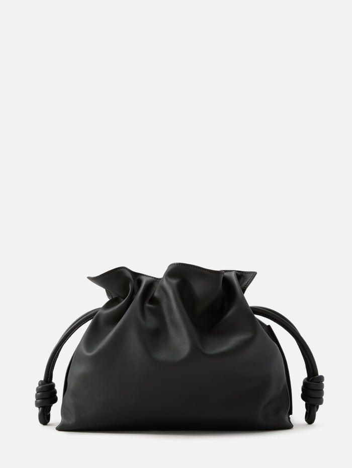 Flamenco Clutch,LOEWE,BLACK/BURGUNDY,Image 1