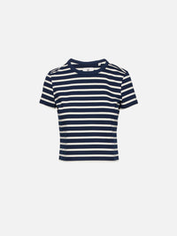 Striped Baby Tee,DENIMIST,BLUE NAVY STRIP,Image 1