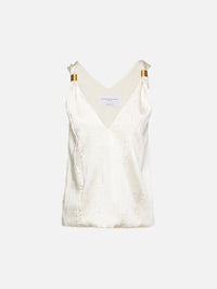 Drew Deep V Tank,BRANDON MAXWELL,IVORY,Image 2