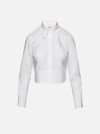 Poplin Shirt,ODEEH,WHITE,Image 1