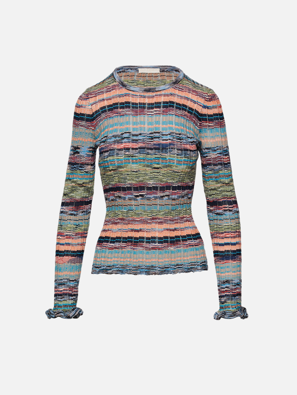 Maci Knit Pullover Top,ULLA JOHNSON,AZURITE,Image 1