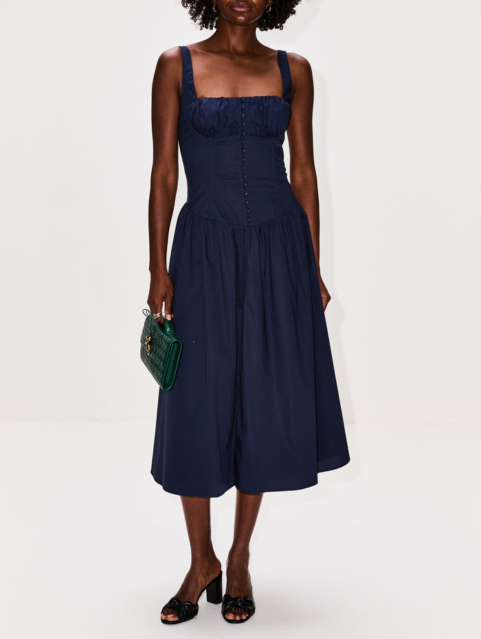 Emmett Dress,CULT GAIA,DEEP LAKE,Image 1