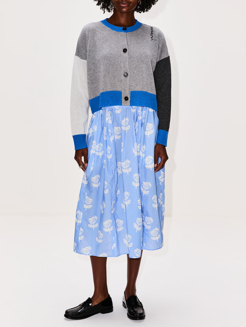 Printed Poplin Skirt