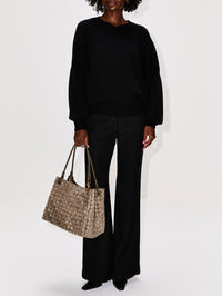 Wolfe Sweater,KHAITE,BLACK,Image 2