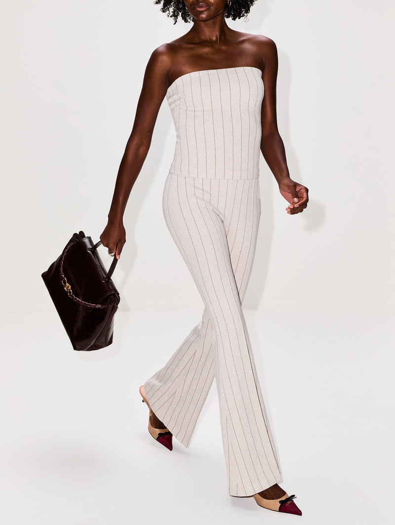 Pull On Pintuck Flare Pant