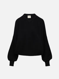 Wolfe Sweater,KHAITE,BLACK,Image 1