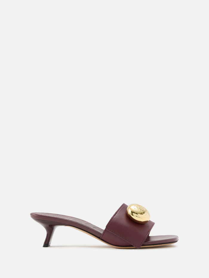 Pebble Slide 45mm,LOEWE,BURGUNDY,Image 1
