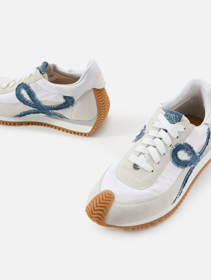 Flow Runner 2.0 Sneaker,LOEWE,WHITE/LIGHT BLUE,Image 1