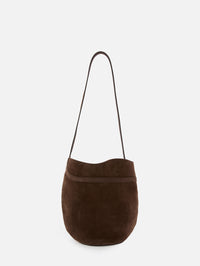 Belted Bucket Bag,LIFFNER,DARK BROWN/SILVER,Image 3