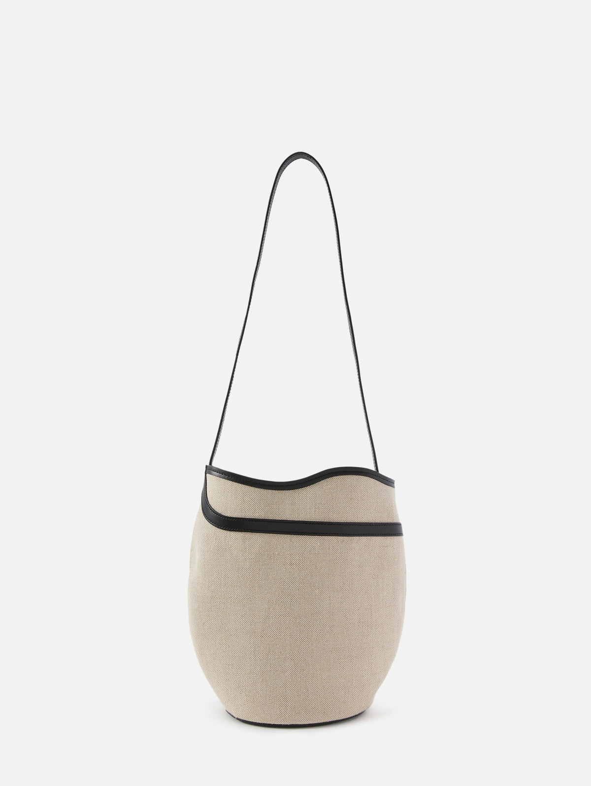 Belted Bucket Bag,LIFFNER,NATURAL/BLACK/SILVER,Image 3