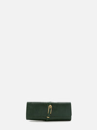 Belted Clutch,LIFFNER,EMERALD/GOLD,Image 1