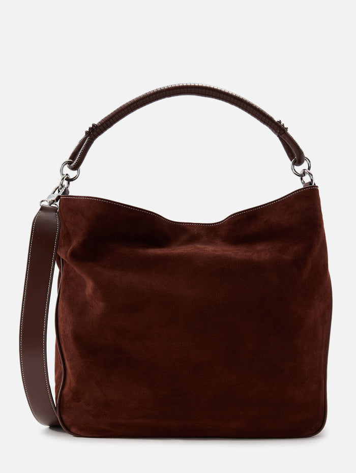 Perry Hobo Bag,STAUD,MAHOGANY,Image 1