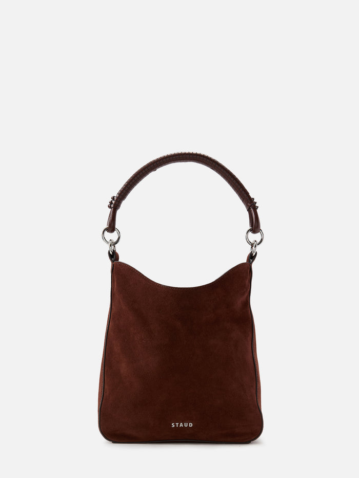 Mel Shoulder Bag,STAUD,MAHOGANY,Image 1