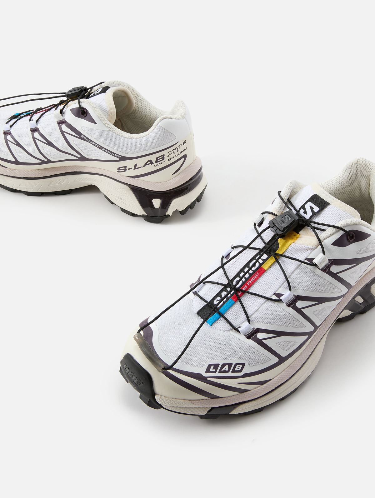 XT 6 Sneaker,SALOMON,WHITE/VANILLA ICE/PLUM PERFECT,Image 2