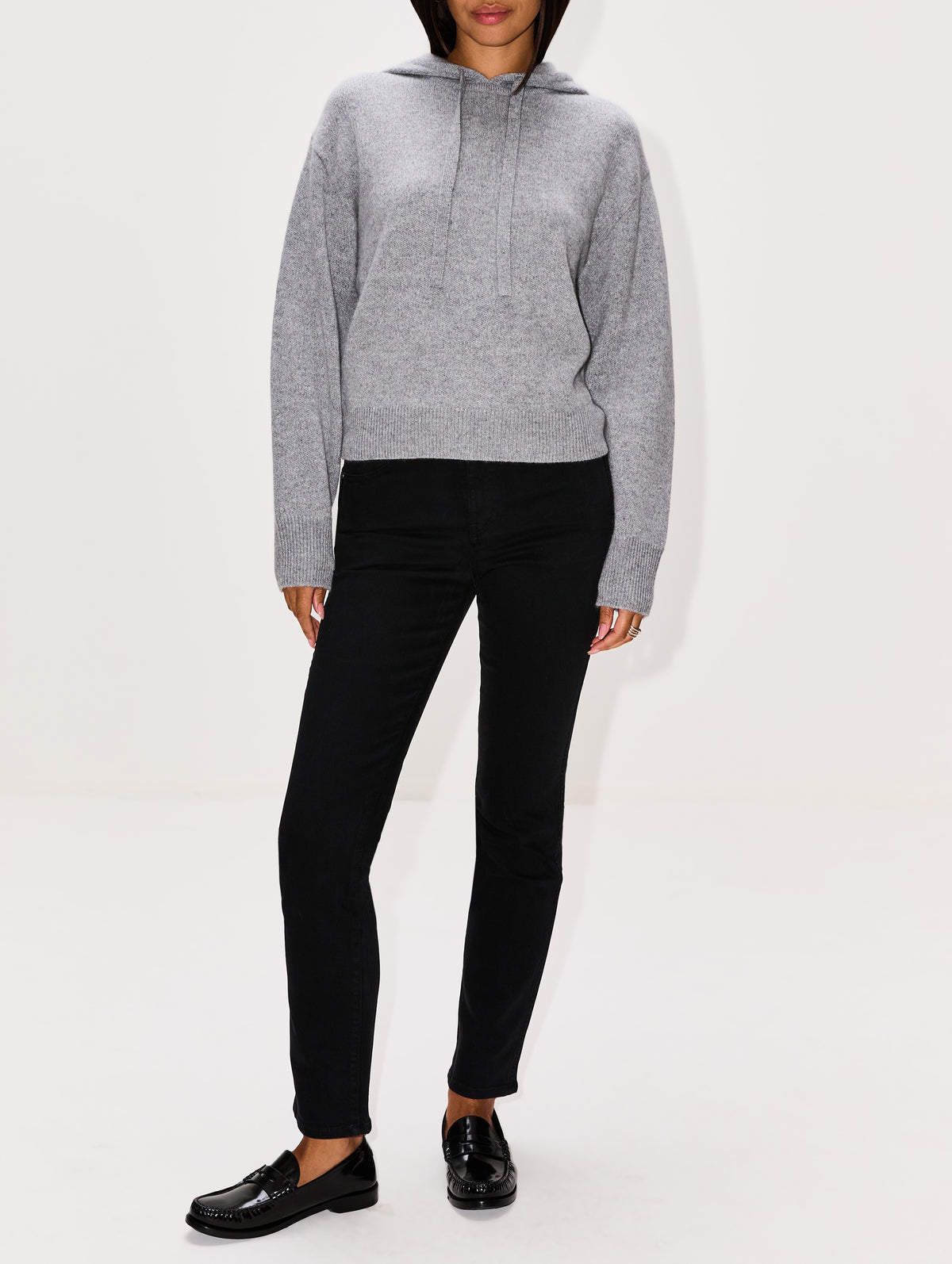 Collegiate Hoodie,GUEST IN RESIDENCE,HEATHER GREY,Image 2