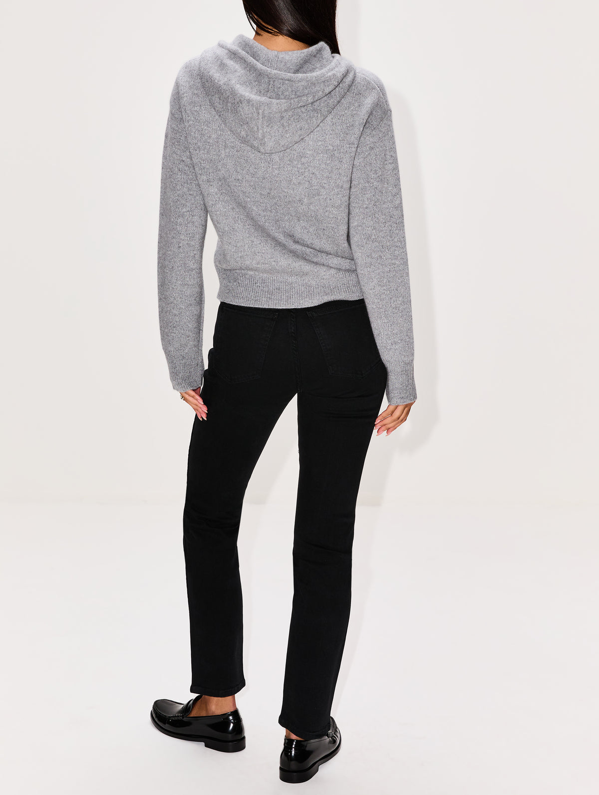 Collegiate Hoodie,GUEST IN RESIDENCE,HEATHER GREY,Image 3