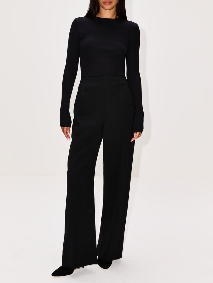 Fara Straight Leg Trouser,FFORME,BLACK,Image 1