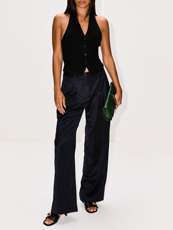 Tailored Halter Vest,GUEST IN RESIDENCE,BLACK,Image 1