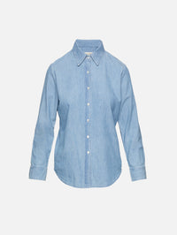 Monti Denim Shirt,NILI LOTAN,CHAMBRAY,Image 1
