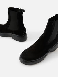 Chunky Elastic Bootie,TOD'S,BLACK,Image 2