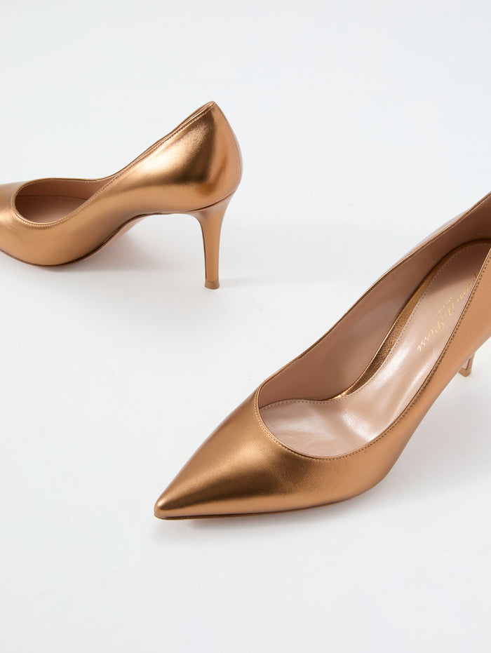 Gianvito Pump 85mm,GIANVITO ROSSI,BRONZE,Image 1