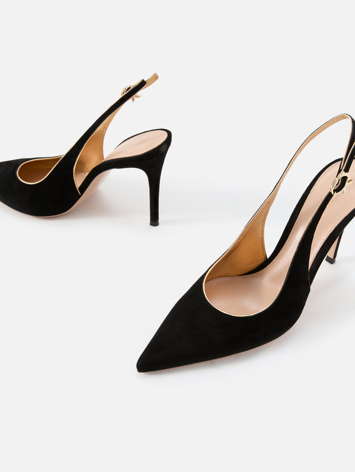 Slingback Pump 85mm,GIANVITO ROSSI,BLACK MEKONG,Image 1