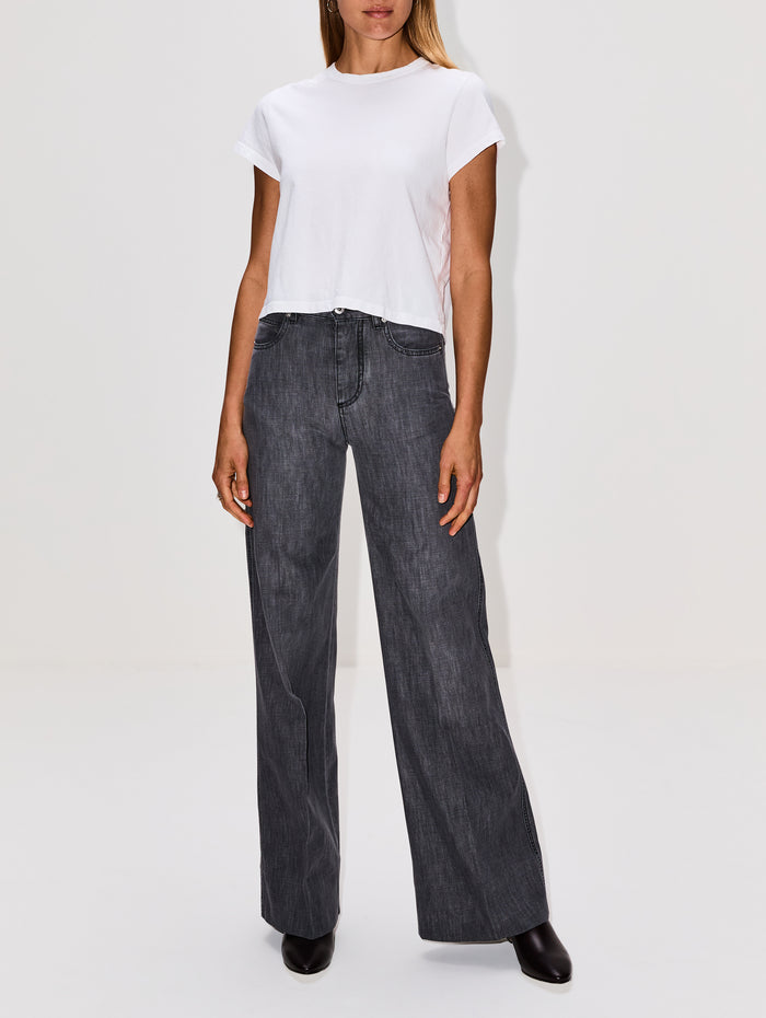 Palazzo Jean,BOTTEGA VENETA,WASHED BLACK,Image 1