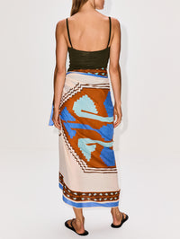 Ayahuasca Pareo,JOHANNA ORTIZ,ECRU/BLUE/ORANGE,Image 4