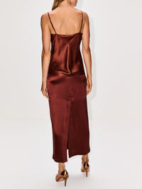 Posey Maxi Trouser Skirt,SABLYN,MAHOGANY,Image 4