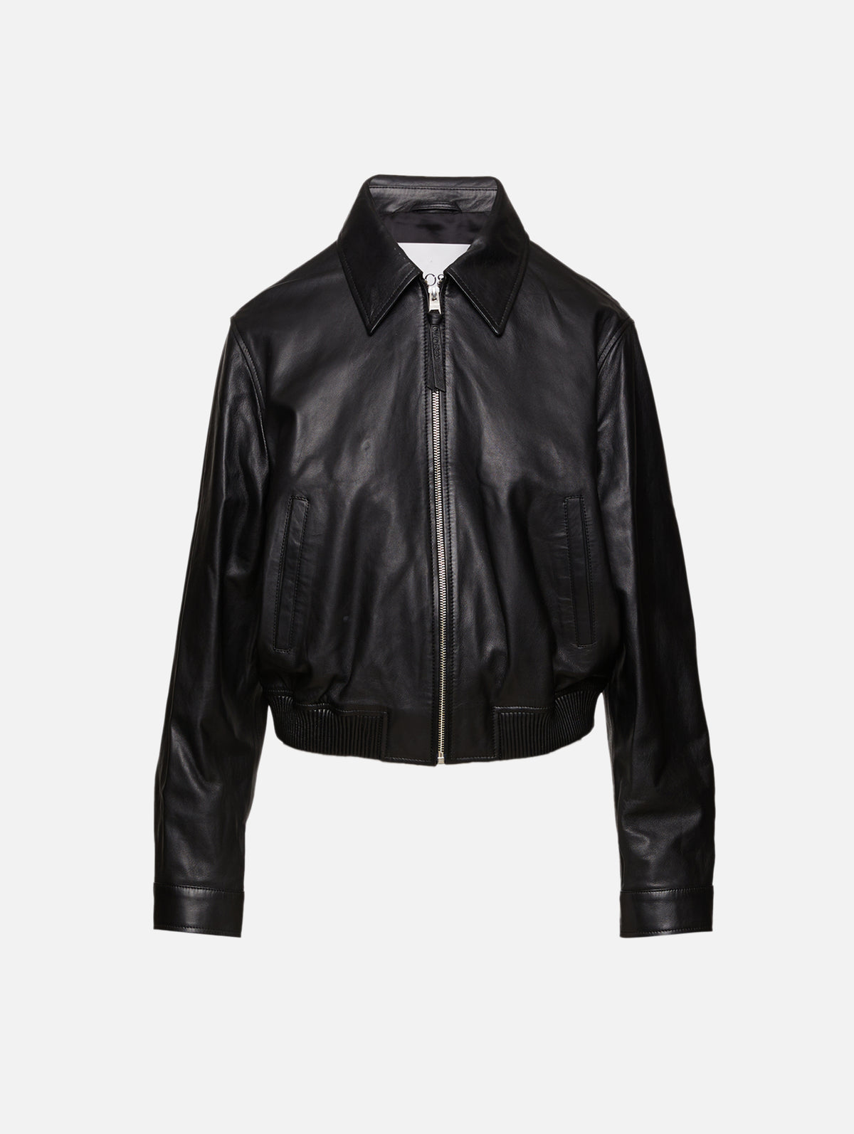 Leather Jacket,CLOSED,BLACK,Image 1